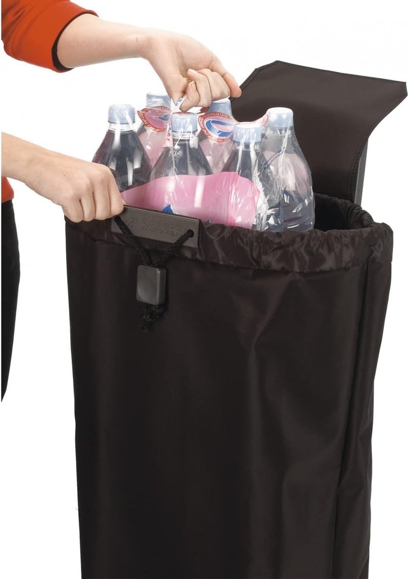 ROLSER I-Max Tweed 2 Wheel Foldable Shopping Trolley - Black - Image 3